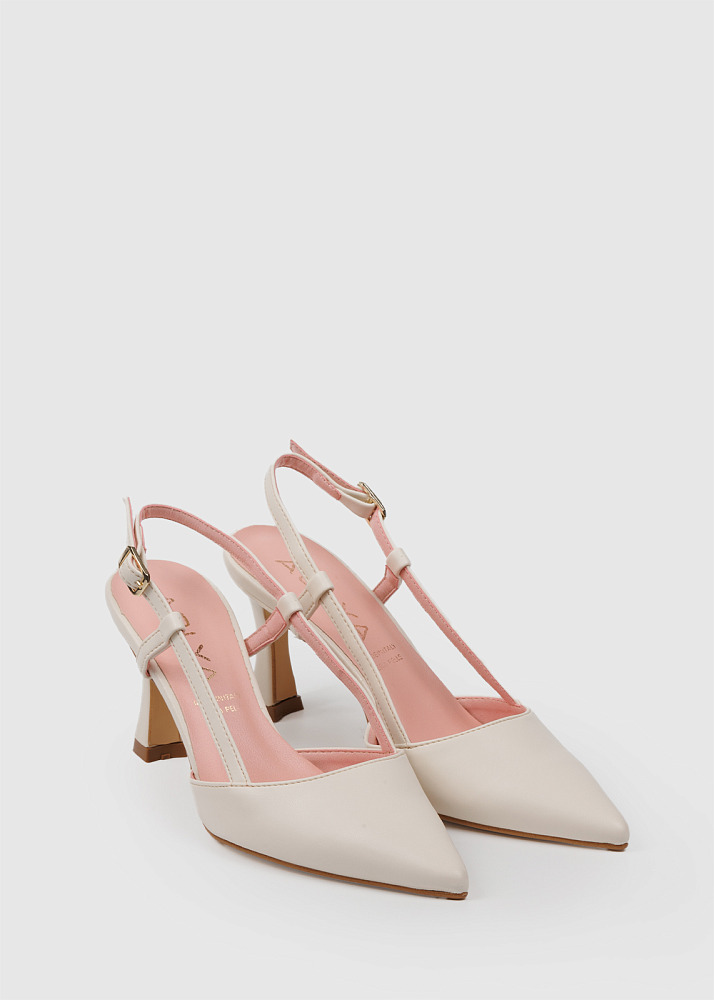 Босоножки женские AGLYA Слингбэки Весна/Лето белый 54 000 тг - aitshoes.com